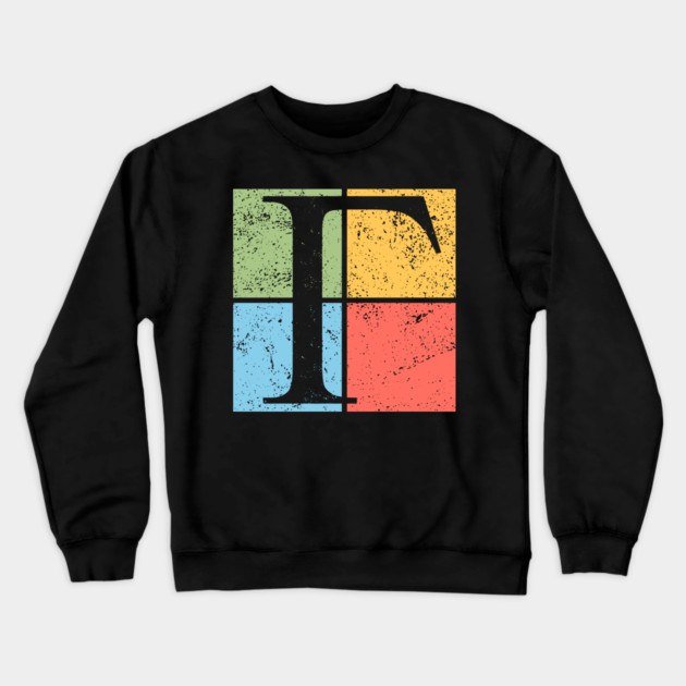Gamma Pop Art Design - Greek Symbol in Retro Style Crewneck Sweatshirt by TuncGK