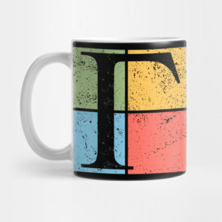 Gamma Pop Art Design - Greek Symbol in Retro Style Mug