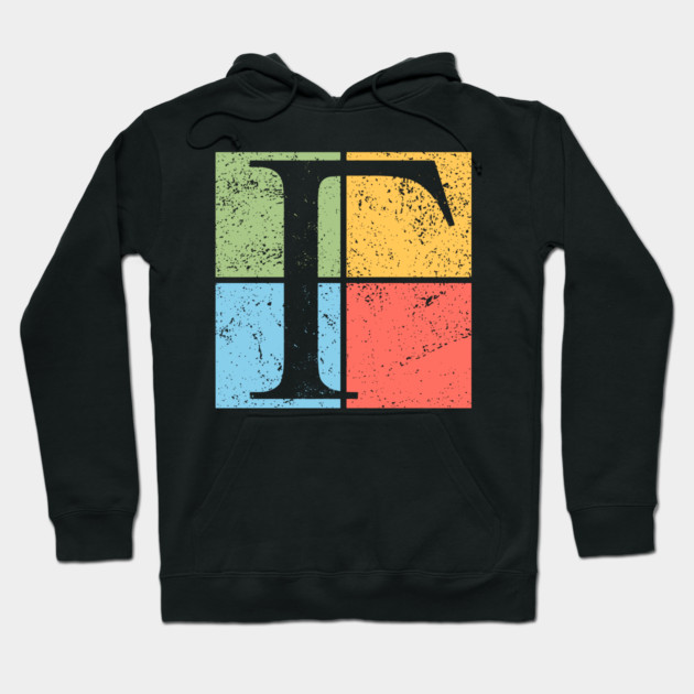 Gamma Pop Art Design - Greek Symbol in Retro Style Hoodie by TuncGK