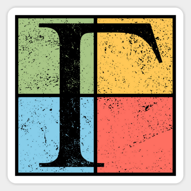 Gamma Pop Art Design - Greek Symbol in Retro Style Magnet by TuncGK