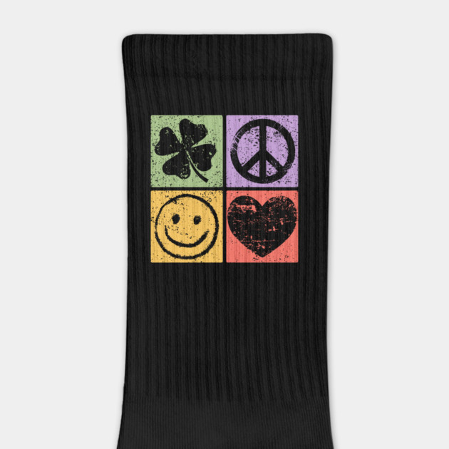 Luck, Peace, Smile, Love Pop Art Design by TuncGK