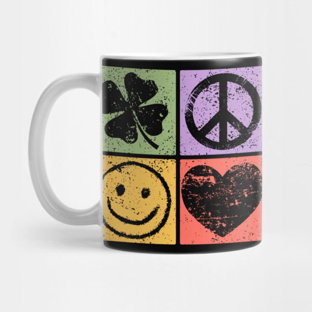 Luck, Peace, Smile, Love Pop Art Design by TuncGK