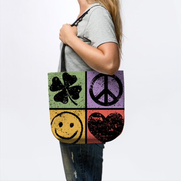 Luck, Peace, Smile, Love Pop Art Design by TuncGK