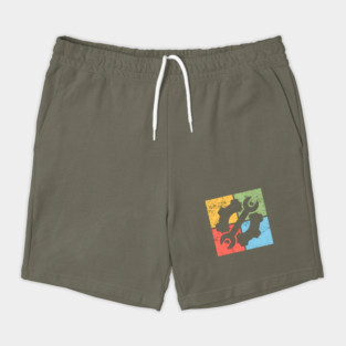 Mechanics Pop Art Design - Retro Tools and Gears Shorts