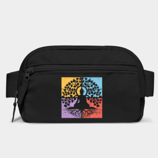 Meditation Tree of Life Pop Art Design - Zen Art Bag