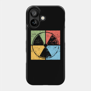 Nuclear Waste Pop Art Design - Retro Hazard Icon Phone Case
