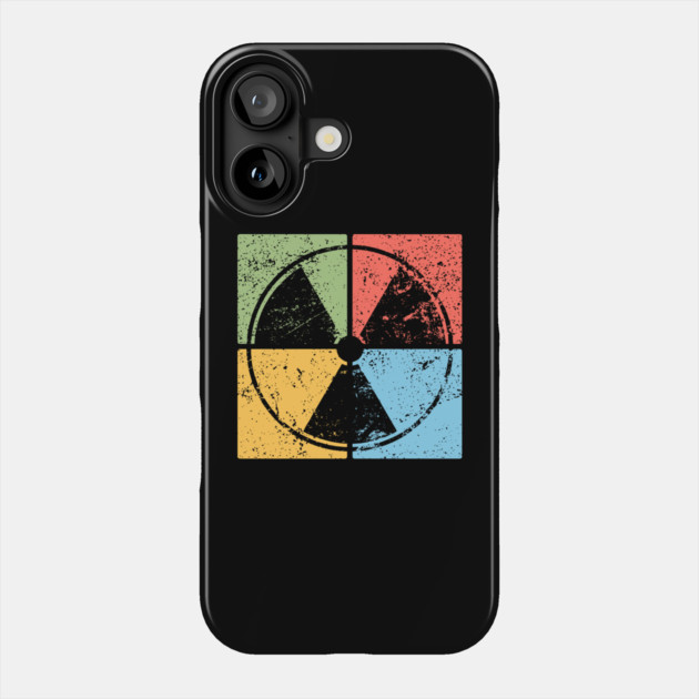 Nuclear Waste Pop Art Design - Retro Hazard Icon Phone Case by TuncGK