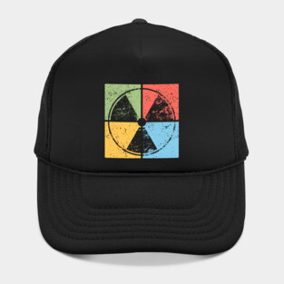 Nuclear Waste Pop Art Design - Retro Hazard Icon Hat