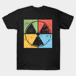 Nuclear Waste Pop Art Design - Retro Hazard Icon T-Shirt