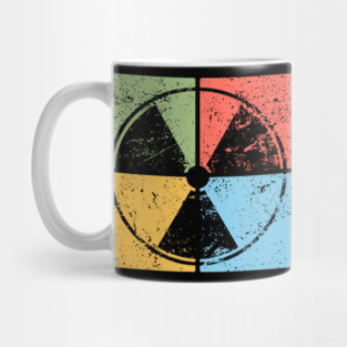 Nuclear Waste Pop Art Design - Retro Hazard Icon Mug