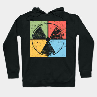 Nuclear Waste Pop Art Design - Retro Hazard Icon Hoodie
