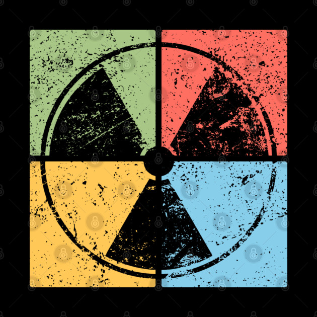 Nuclear Waste Pop Art Design - Retro Hazard Icon by TuncGK