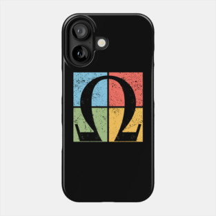 Omega Pop Art Design - Greek Letter Retro Artwork Phone Case