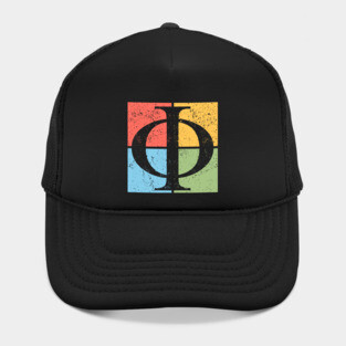 Phi Pop Art Design - Golden Ratio Symbol Art Hat