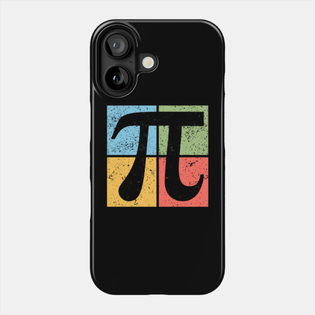 Pi Pop Art Design - Retro Mathematical Symbol Phone Case by TuncGK