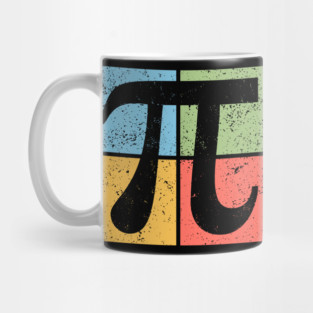 Pi Pop Art Design - Retro Mathematical Symbol Mug