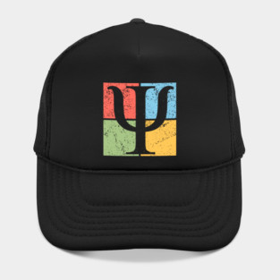 Psi Pop Art Design - Greek Letter and Science Icon Hat