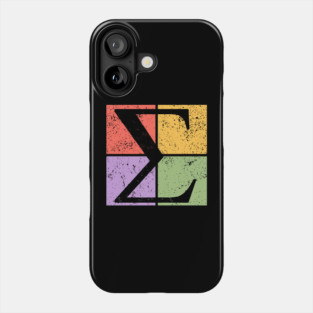 Sigma Pop Art Design - Greek Letter Retro Style Phone Case