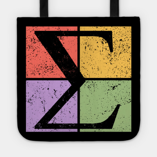 Sigma Pop Art Design - Greek Letter Retro Style Tote by TuncGK