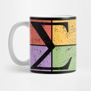 Sigma Pop Art Design - Greek Letter Retro Style Mug