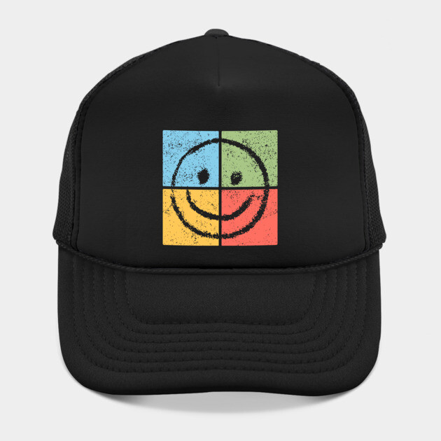 Smiley Pop Art Design - Retro Happy Face Icon by TuncGK