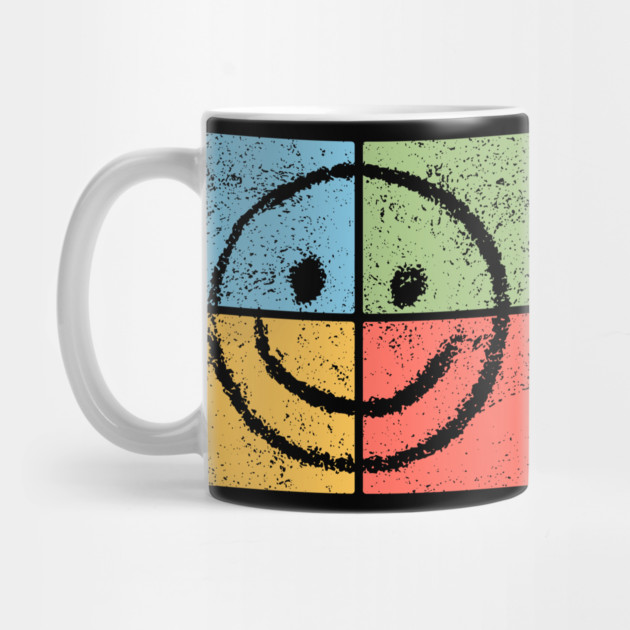 Smiley Pop Art Design - Retro Happy Face Icon by TuncGK