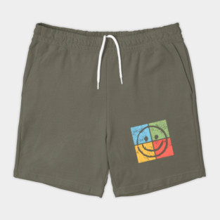 Smiley Pop Art Design - Retro Happy Face Icon Shorts