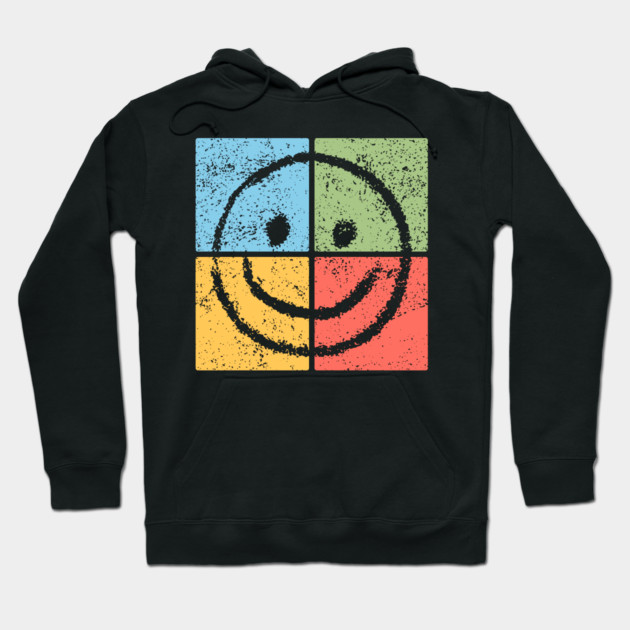 Smiley Pop Art Design - Retro Happy Face Icon Hoodie by TuncGK