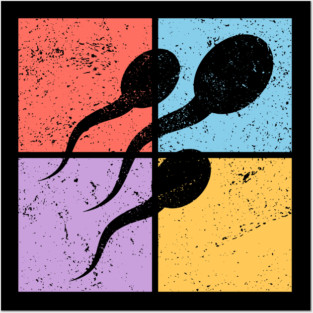 Sperm Race Pop Art Design - Retro Conceptual Art Posters and Art