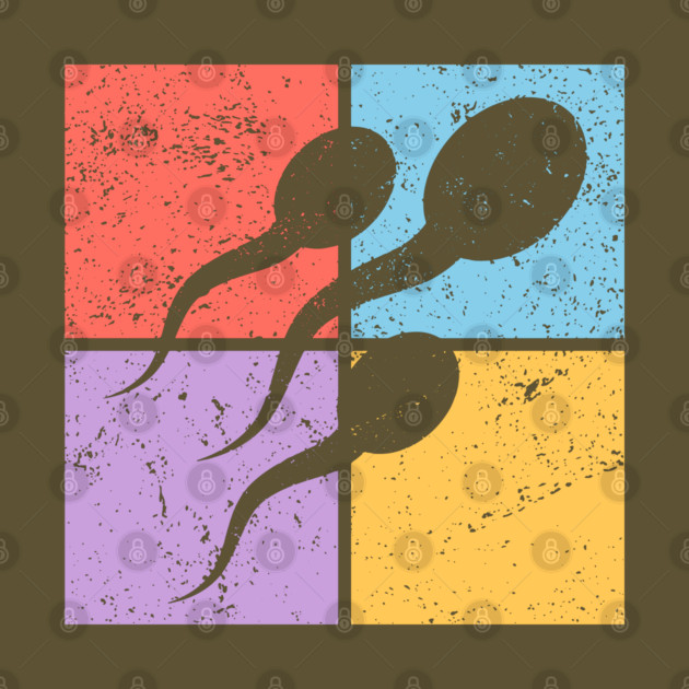 Sperm Race Pop Art Design - Retro Conceptual Art by TuncGK