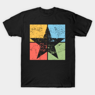 Star Pop Art Design - Retro Celestial Symbol Art T-Shirt