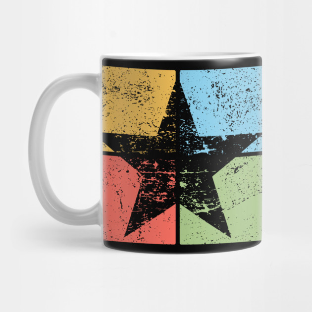 Star Pop Art Design - Retro Celestial Symbol Art by TuncGK