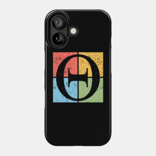 Theta Pop Art Design - Greek Letter Symbol Art Phone Case