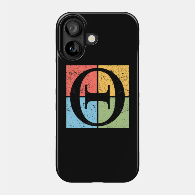 Theta Pop Art Design - Greek Letter Symbol Art Phone Case by TuncGK