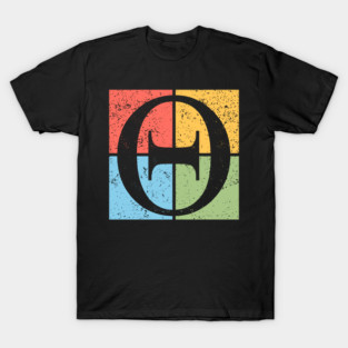 Theta Pop Art Design - Greek Letter Symbol Art T-Shirt