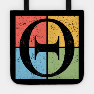 Theta Pop Art Design - Greek Letter Symbol Art Tote