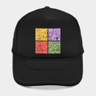 Traveler's Passport Pop Art Design - Retro Travel Art Hat