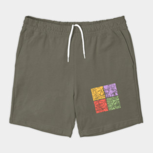 Traveler's Passport Pop Art Design - Retro Travel Art Shorts