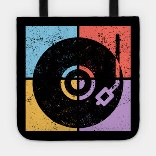 Vinyl Lover Pop Art Design - Retro Music Icon Tote