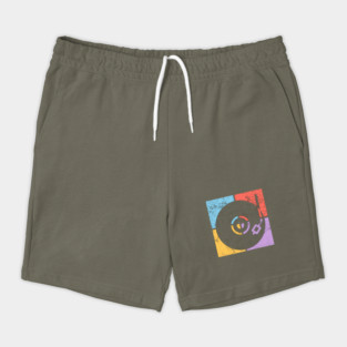 Vinyl Lover Pop Art Design - Retro Music Icon Shorts