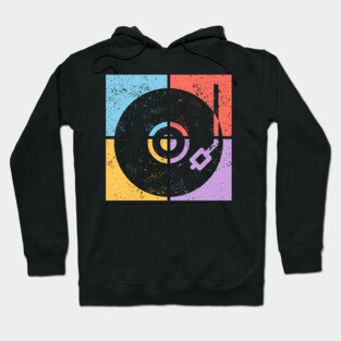 Vinyl Lover Pop Art Design - Retro Music Icon Hoodie