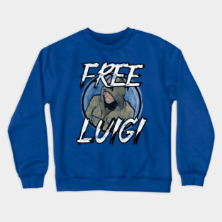 Free Luigi Distressed Watercolor Crewneck Sweatshirt