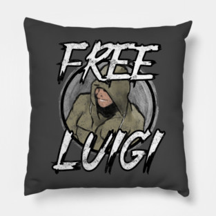 Free Luigi Distressed Watercolor Pillow