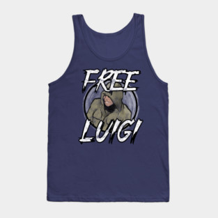 Free Luigi Distressed Watercolor Tank Top