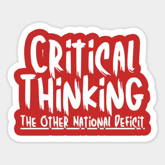 Funny Critical Thinking Humor Sticker by The WYLD Tribe