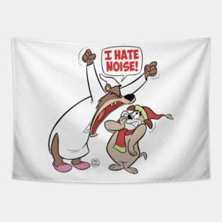 CLASSIC CARTOON BEAR AND DOG Tapestry