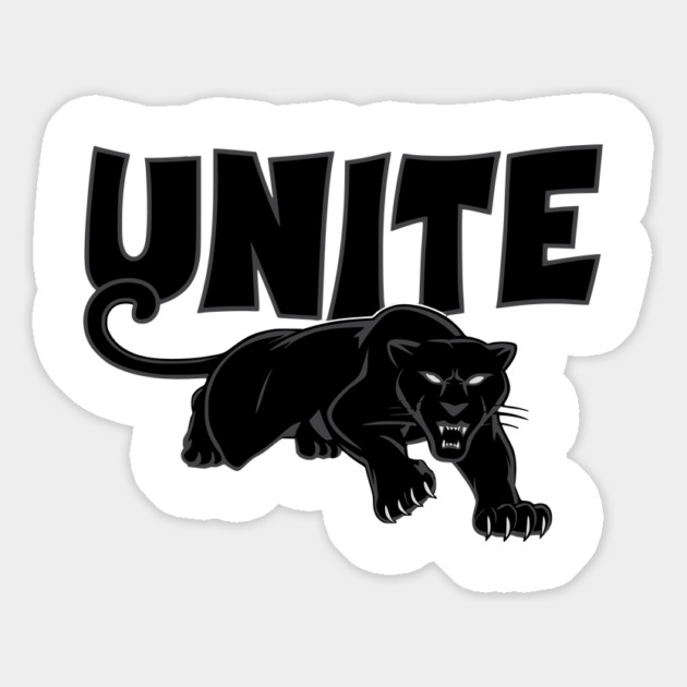 Unite - Black Panther Party - Panther logo tribute Magnet by UrbanLifeApparel