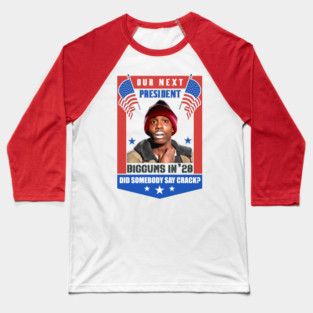 Our Next President Tyrone Biggums 2028 Baseball T-Shirt