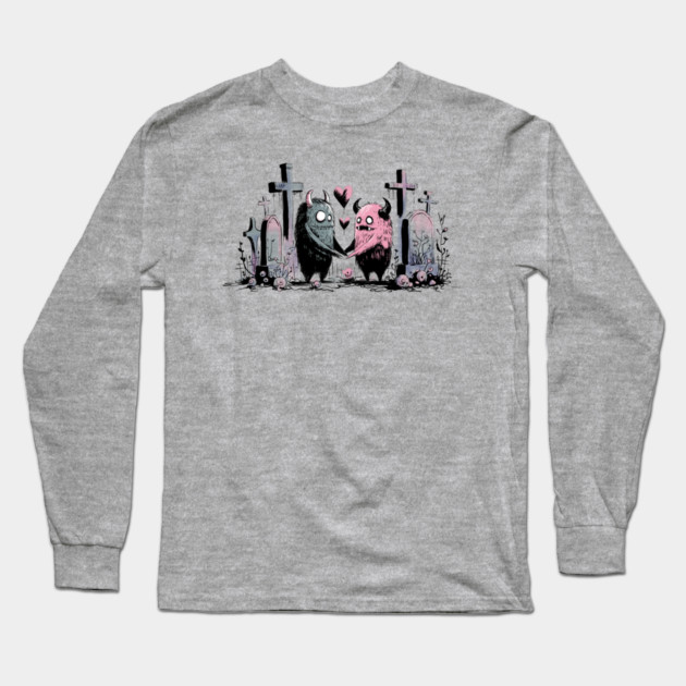 Monsters in Love Long Sleeve T-Shirt by H. R. Sinclair