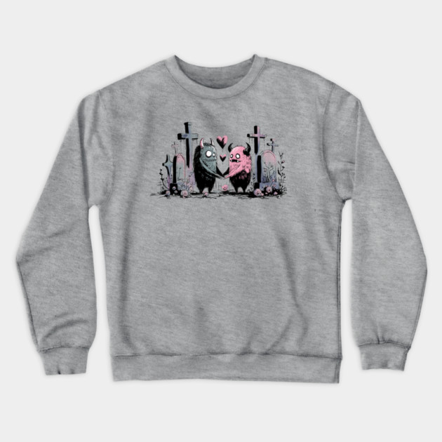 Monsters in Love Crewneck Sweatshirt by H. R. Sinclair